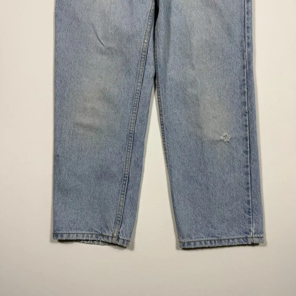 Vintage Levi’s 550 Jeans Light Wash Distressed USA 29x25 Y2K - Picture 5 of 8